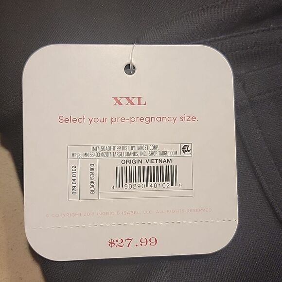 Isabel Maternity Low Rise Black Maternity Leggings - Picture 12 of 16